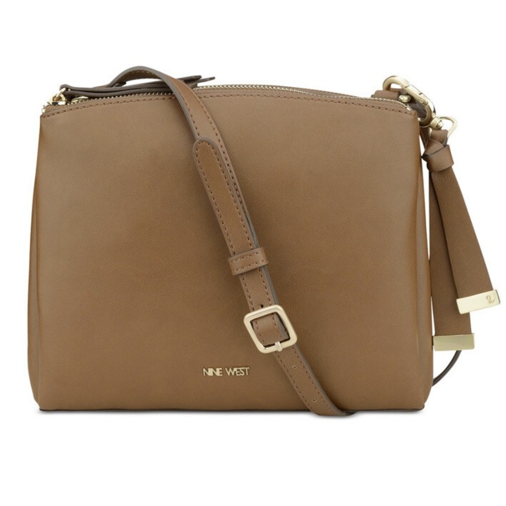 Nine West The Levona beige tan crossbody pockets bag B000134